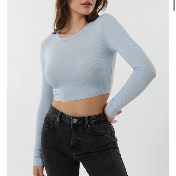 Garage | Tops | Long Sleeve Kylie Crop | Poshmark